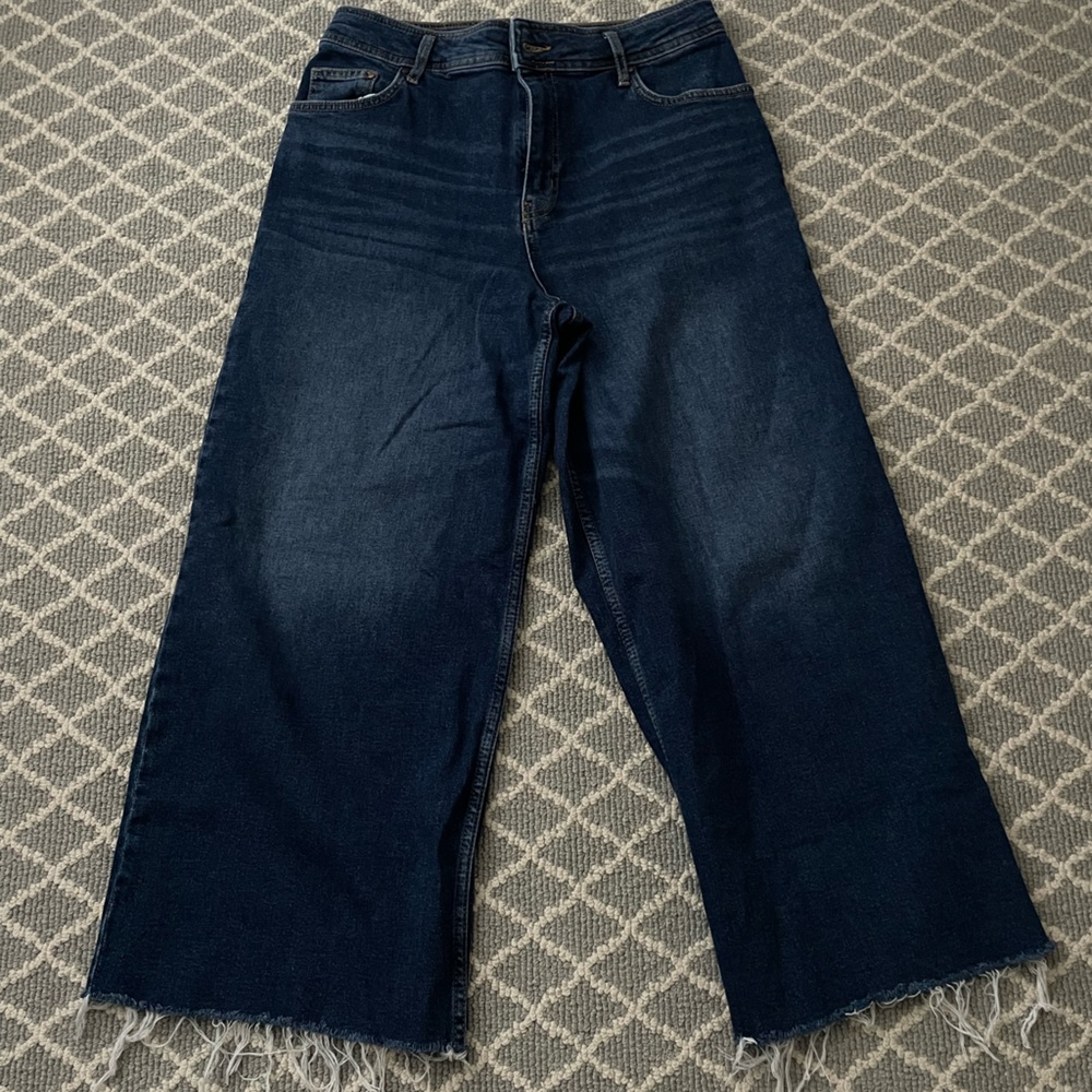 Boden wide leg cropped jeans